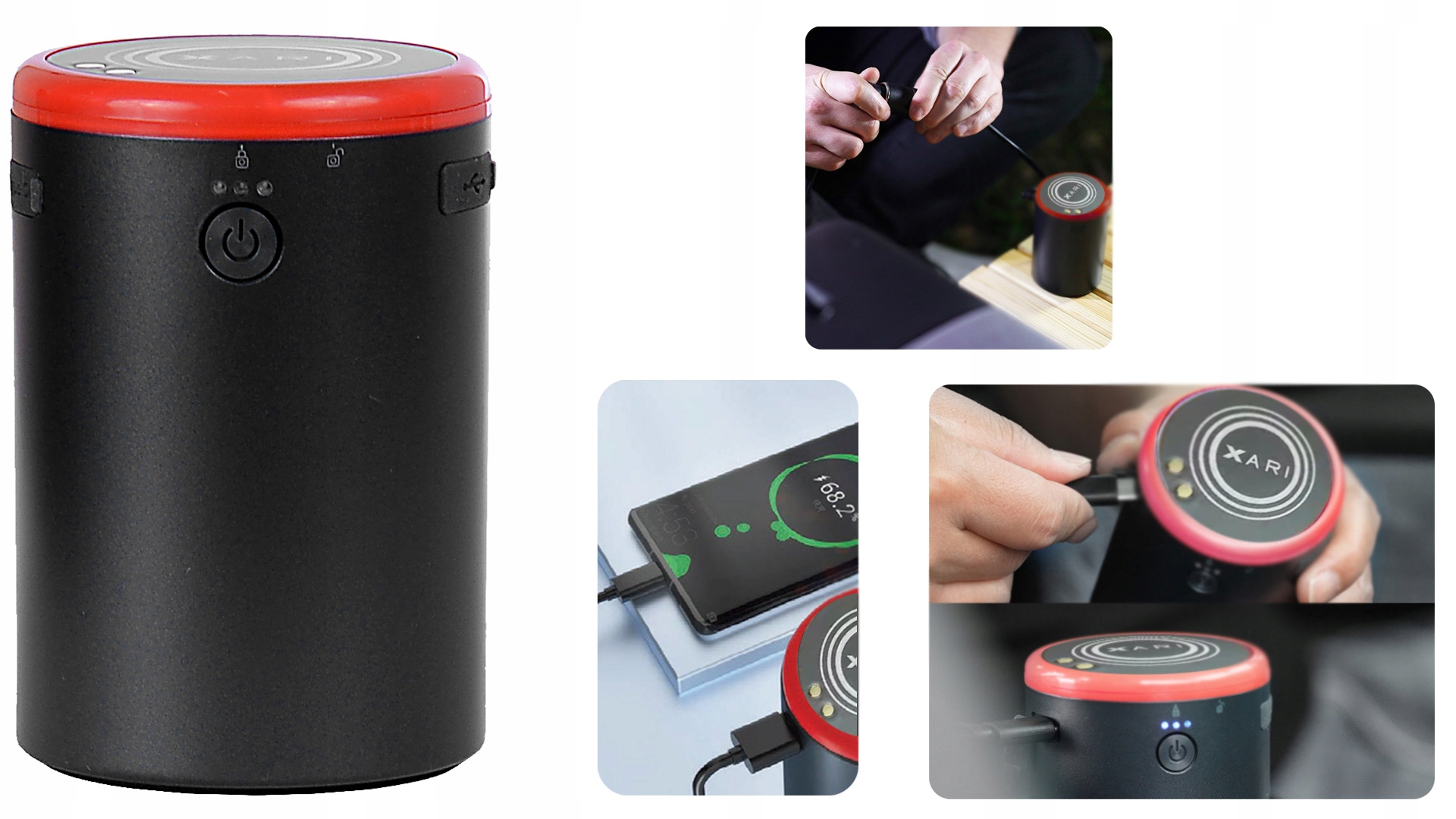 xari smart kit xp1 powebanka nabíjení telefonu modulární sada do auta evtech_cz